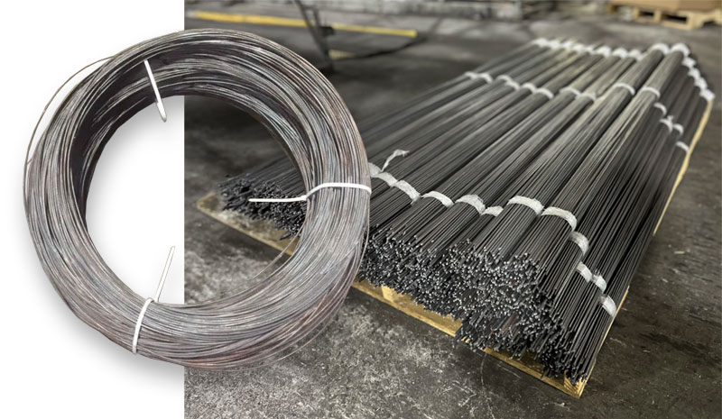 Straightened & Cut Black Annealed Wire